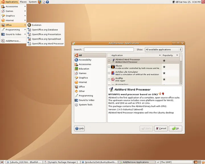Ubuntu Linux 6.10 &ldquo;Edgy Eft&rdquo;